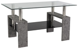 Show details for Coffee table Signal Meble Lisa III Grey Stone, 1100x600x600 mm