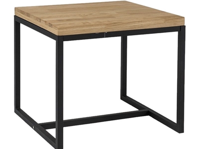 Picture of Coffee table Signal Meble Loras C Oak / Black, 600x600x540 mm