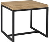 Show details for Coffee table Signal Meble Loras Oak / Black, 600x600x540 mm