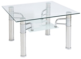 Show details for Coffee table Signal Meble Reni D Transparent, 600x600x550 mm