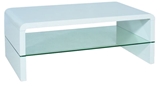 Show details for Coffee table Signal Meble Rica Glossy White, 1100x600x450 mm