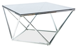 Show details for Coffee table Signal Meble Silver A Silver, 800x800x450 mm