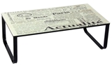 Show details for Coffee table Signal Meble Taxi II Text, 1050x550x430 mm