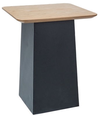 Picture of Coffee table Signal Meble Tom Oak / Black, 400x400x500 mm