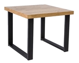 Show details for Coffee table Signal Meble Umberto C Oak / Black, 600x600x500 mm