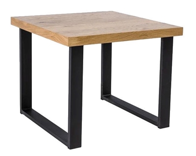 Picture of Coffee table Signal Meble Umberto C Oak / Black, 600x600x500 mm