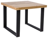 Show details for Coffee table Signal Meble Umberto C Oak / Black, 600x600x540 mm