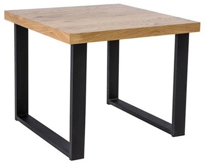 Picture of Coffee table Signal Meble Umberto C Oak / Black, 600x600x540 mm