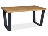 Show details for Coffee table Signal Meble Valentino B Oak / Black, 1100x600x540 mm