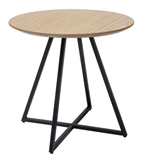 Show details for Coffee table Signal Meble Vita Oak / Black, 500x500x450 mm