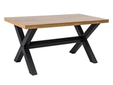 Show details for Coffee table Signal Meble Xaviero B Oak / Black, 1100x600x550 mm