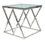 Show details for Coffee table Signal Meble Zegna Silver, 550x550x550 mm