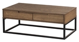 Show details for Coffee table Szynaka Meble Ceres Oak / Black, 1100x600x410 mm