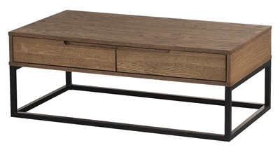 Picture of Coffee table Szynaka Meble Ceres Oak / Black, 1100x600x410 mm