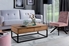 Picture of Coffee table Szynaka Meble Ceres Oak / Black, 1100x600x410 mm