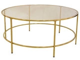 Show details for Coffee table Werner Karlina Gold, 900x900x400 mm