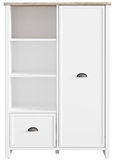 Show details for Black Red White Bookstand Cannet White