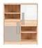 Picture of Black Red White Namek Small Bookshelf White/Grey/Beech