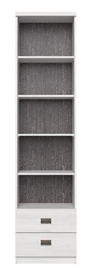 Picture of Black Red White Namur REG2S Shelf Siberian Larch/Grey Print