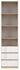 Picture of Black Red White Nandu Shelf 50x200.5x39cm Grey/Oak/White