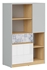 Picture of Black Red White Nandu Shelf 79.5x126x39cm Grey/Oak/White/Arabesque