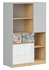 Picture of Black Red White Nandu Shelf 79.5x126x39cm Grey/Oak/White/Sticker