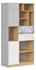 Picture of Black Red White Nandu Shelf 79.5x164x39cm Grey/Oak/White/Arabesque