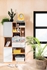 Picture of Black Red White Nandu Shelf 79.5x164x39cm Grey/Oak/White/Sticker