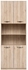 Picture of Black Red White Office Shelf Executive V San Remo Oak/White