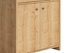 Picture of Black Red White Porto II Shelf Oak