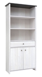 Show details for Black Red White Porto II Shelf White