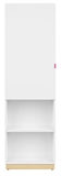 Show details for Black Red White Princeton Bookshelf White Oak Fuchsia