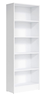 Picture of Black Red White Ringo Bookshelf 70x190cm Alpine White