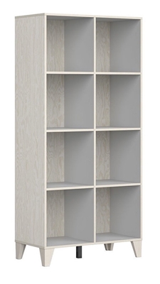 Picture of Black Red White Stanford Bookshelf Plywood/Light Grey