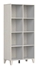 Picture of Black Red White Stanford Bookshelf Plywood/Light Grey