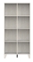 Picture of Black Red White Stanford Bookshelf Plywood/Light Grey