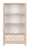 Picture of Black Red White Timon Bookshelf 80x146cm Beech/White