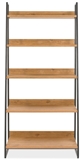 Show details for Home4you Indus Shelf 90x43xH190cm Oak/Grey