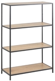 Show details for Home4you Shelf Seaford Oak/Black AC75966