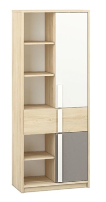 Picture of ML Meble Drop 03 Shelf Beech/White/Dark Grey