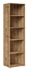 Picture of Black Red White Zele Bookshelf Wotan Oak