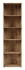 Picture of Black Red White Zele Bookshelf Wotan Oak