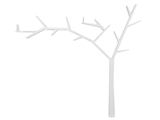 Show details for Signal Meble Poprad Tree Shaped Shelf Left Side White