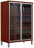 Show details for Skyland Born Shelf B 420.5 With Glass Doors Burgundy