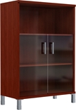 Show details for Skyland Born Shelf B 420.5 With Small Glass Doors Burgundy