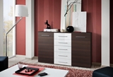 Show details for ASM Galino Fox Chest Of Drawers Wenge/White Gloss