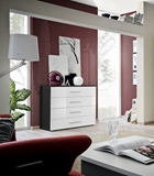 Show details for ASM Go Chest Of Drawers Black/White Gloss