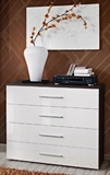 Show details for ASM Go Chest Of Drawers Wenge/White Gloss
