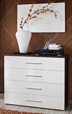 Picture of ASM Go Chest Of Drawers Wenge/White Gloss