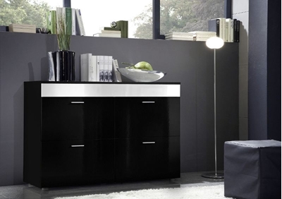 Picture of ASM Logo Chest Of Drawers Black/White
